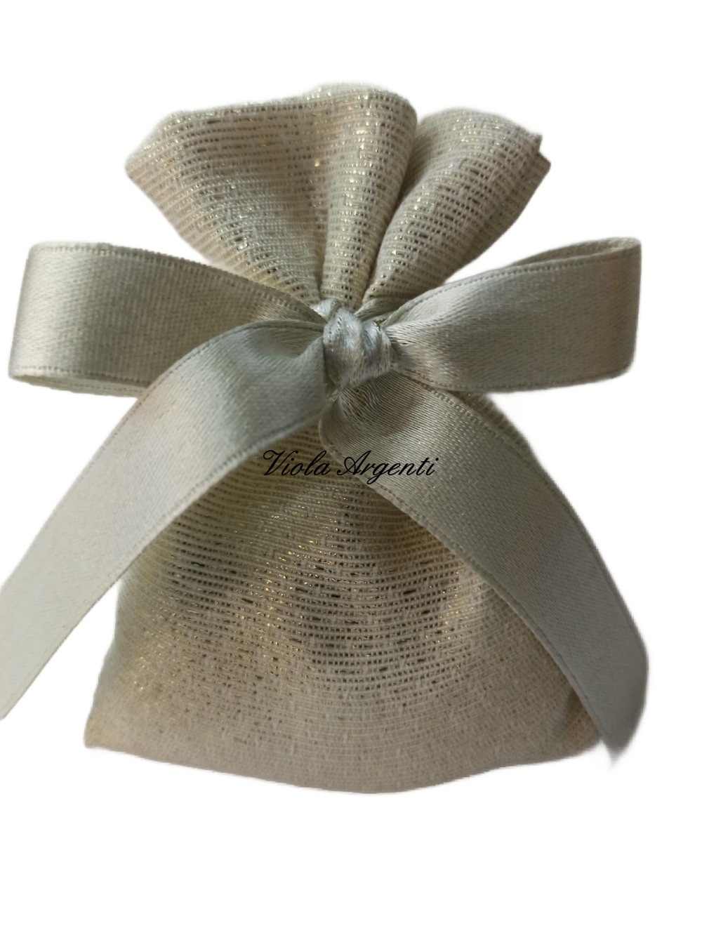 Sacchetto bomboniera color oro di . Argento online