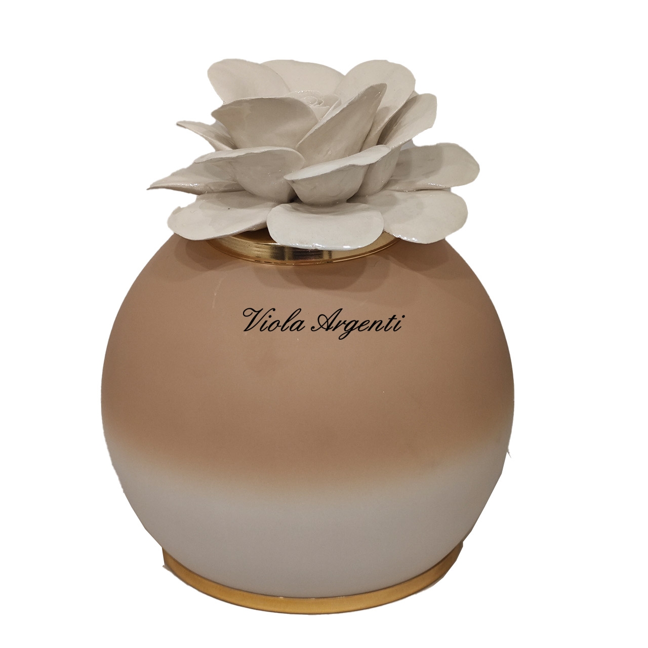 Lampada rosa di maggio bianca e avorio di . Argento online