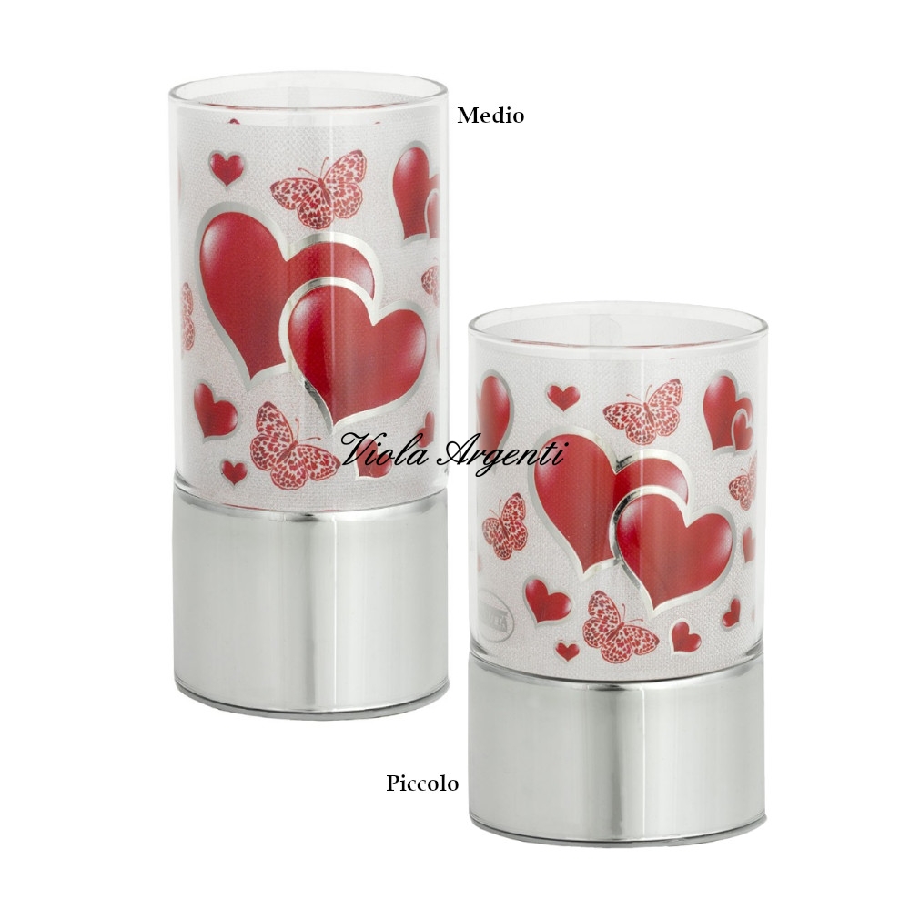 Lampada cuori di . Argento online