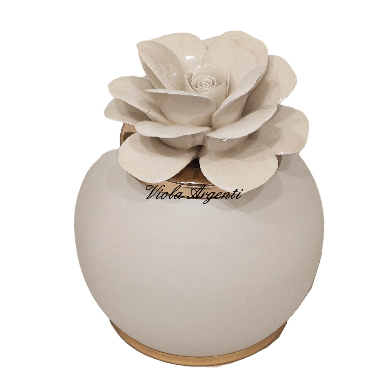Lampada rosa di maggio bianca di . Argento online