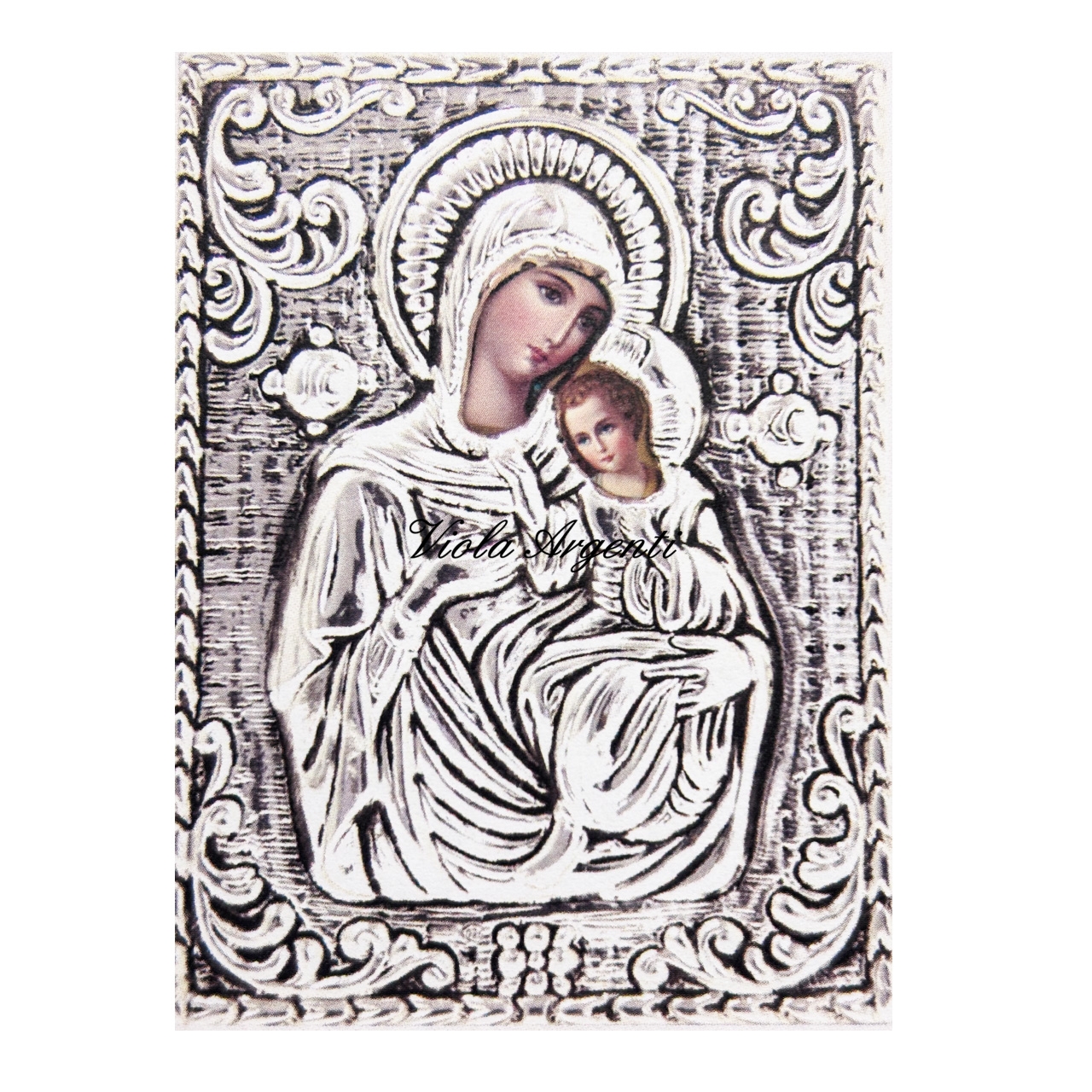 Madonna con Bambino (Greca) di . Argento online