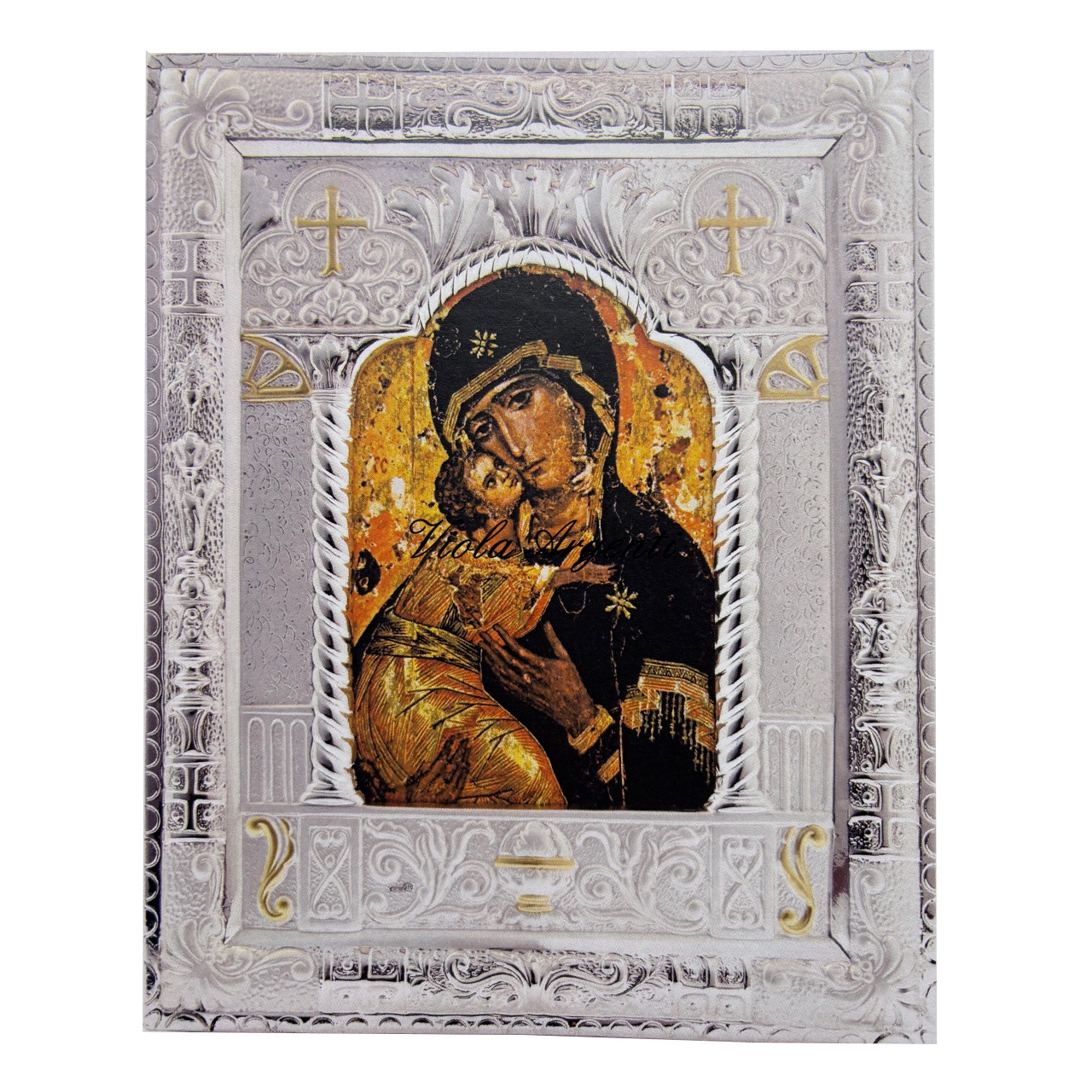 Madonna della Tenerezza (Bizantina) di . Argento online