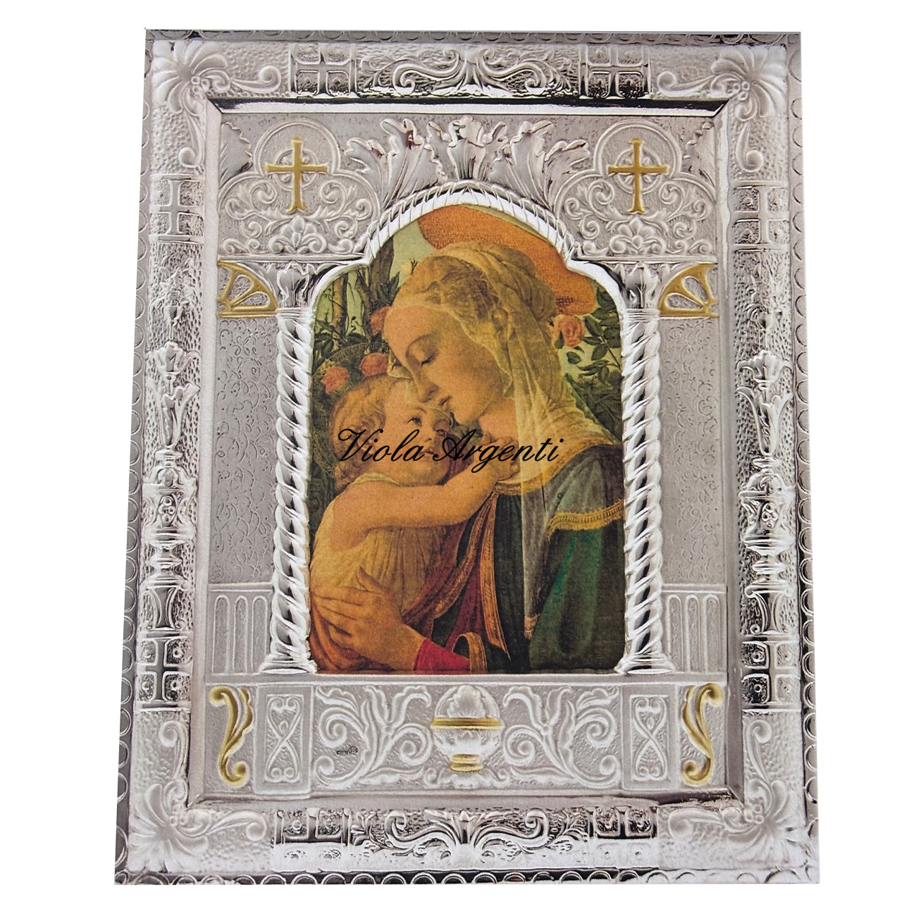 Madonna delle Rose (Bizantina) di . Argento online