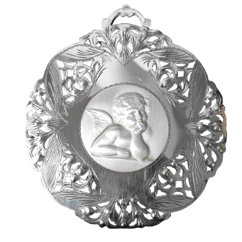 Medaglione angioletto traforato di . Argento online