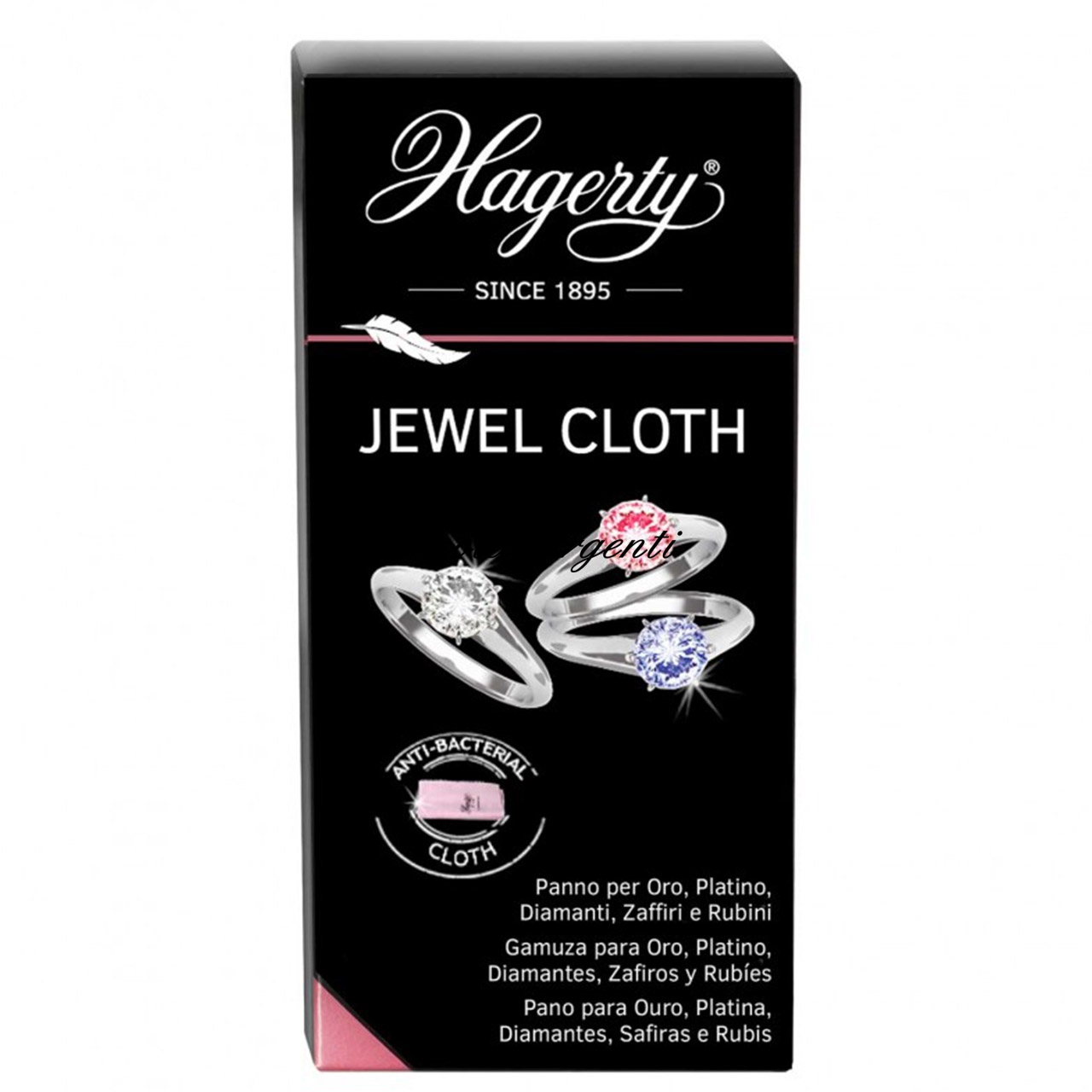 Panno pulizia gioielli e pietre preziose di Hagerty. Argento online