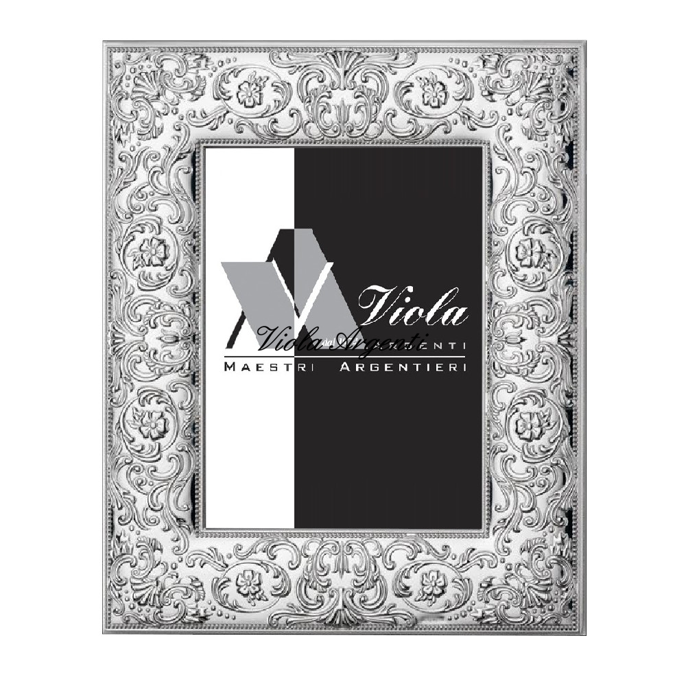 Cornice barocco fascia larga di . Argento online