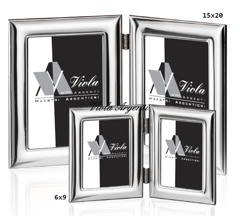 Cornice portafoto argento 999 doppia liscia di . Argento online