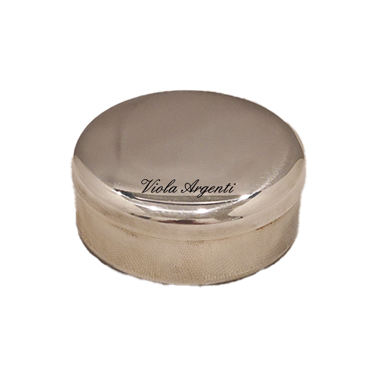 Scatolina rotonda liscia di . Argento online