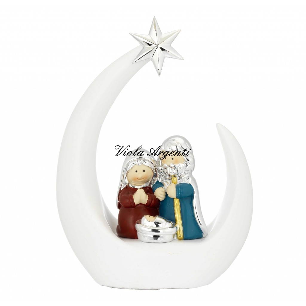 Presepe su goccia stilizzata di . Argento online