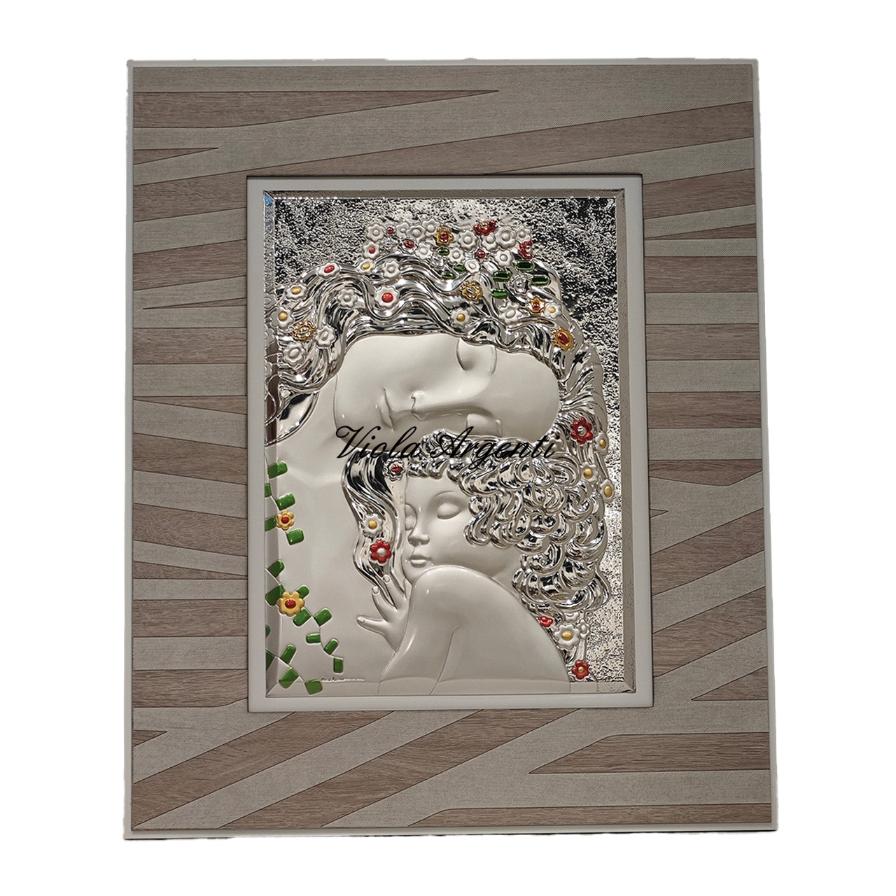 Quadro argentato 'Età di Klimt di . Argento online