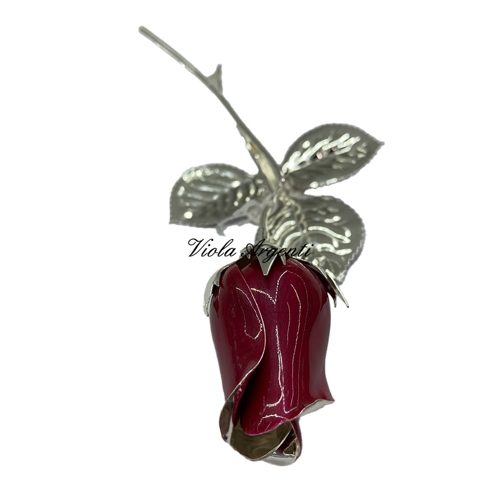 Rosa rossa di . Argento online