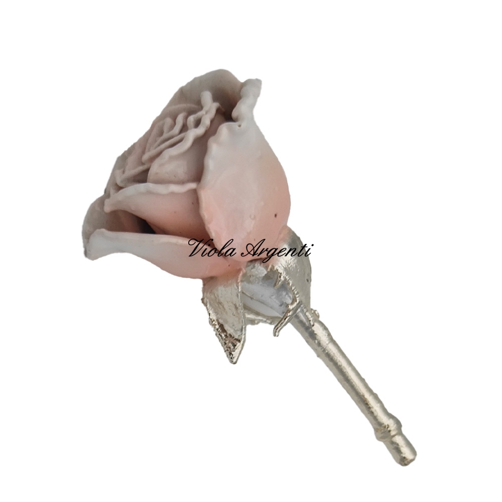 Rosa piccola bianco rosa di . Argento online