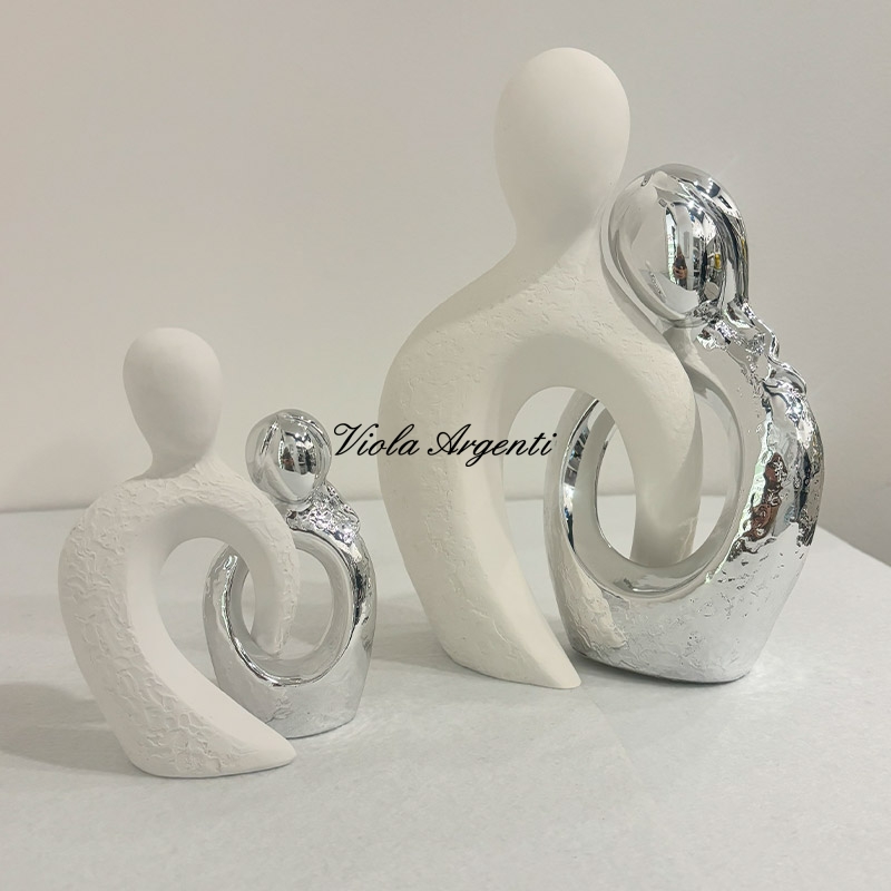 Coppia intreccio di . Argento online