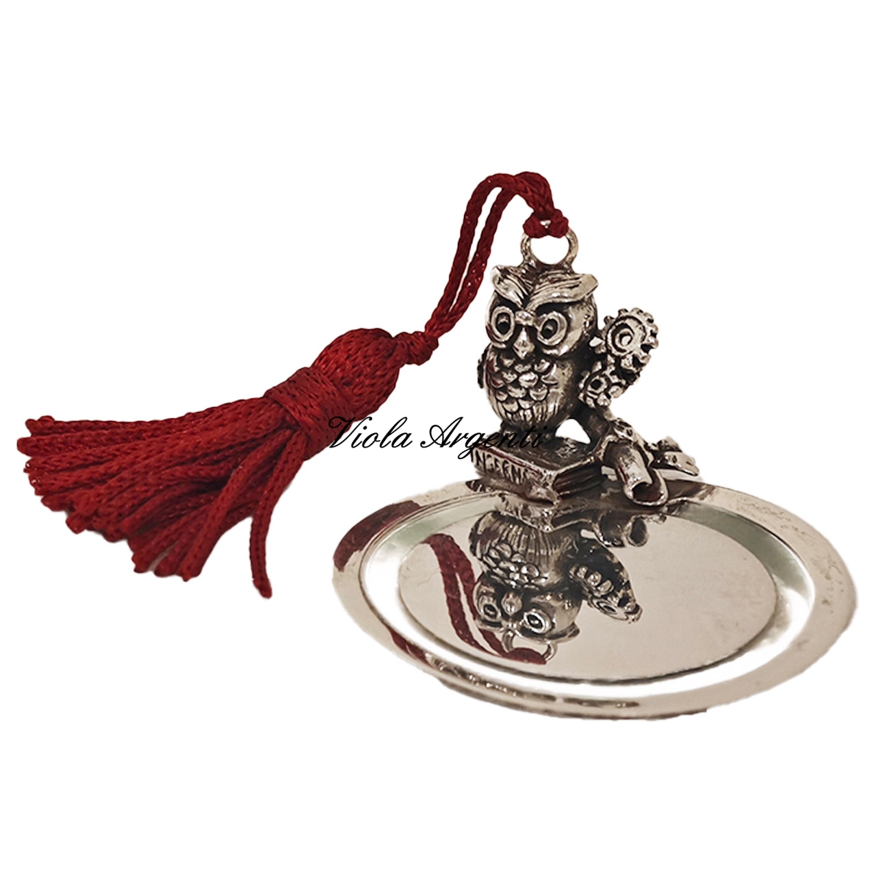 Segnalibro gufo laurea ingegneria di . Argento online