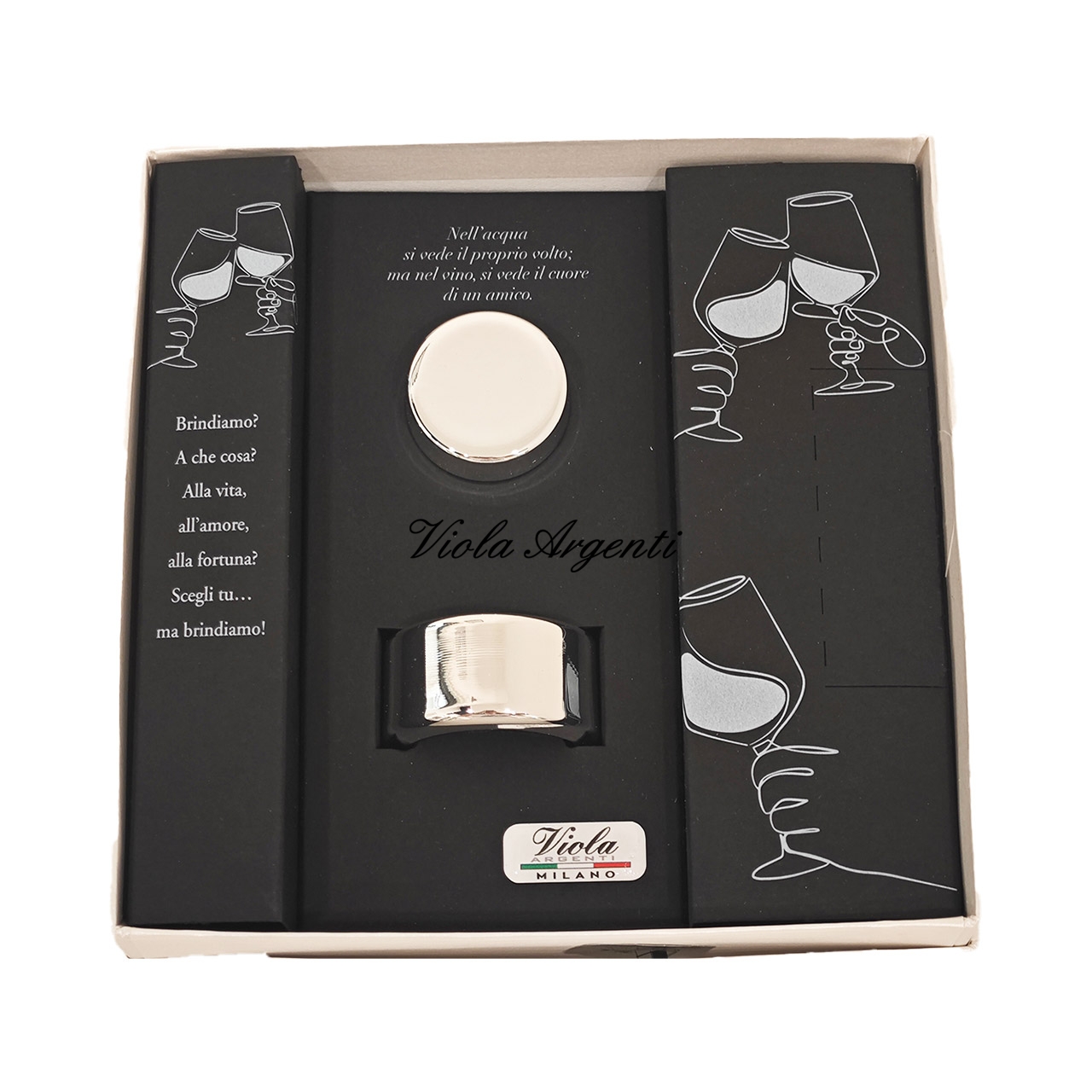 Confezione tappo con salvagoccia di . Argento online