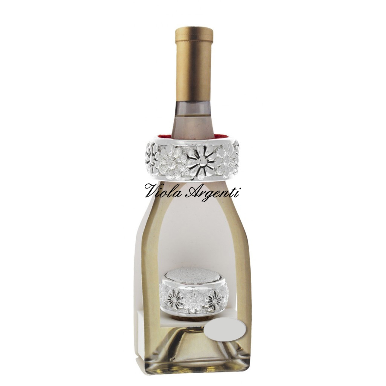 Tappo con salvagoccia a margherite di . Argento online