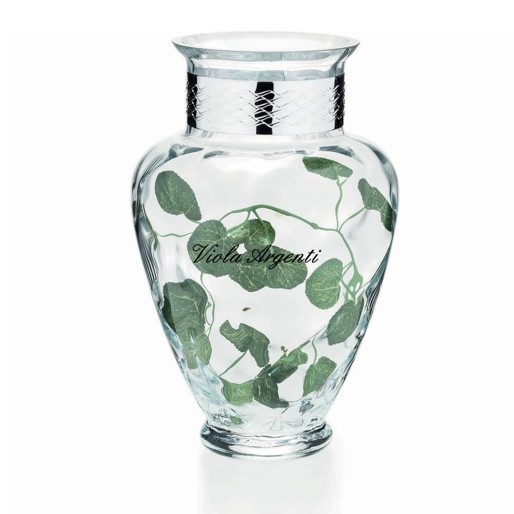 Vaso fascia intreccio di . Argento online